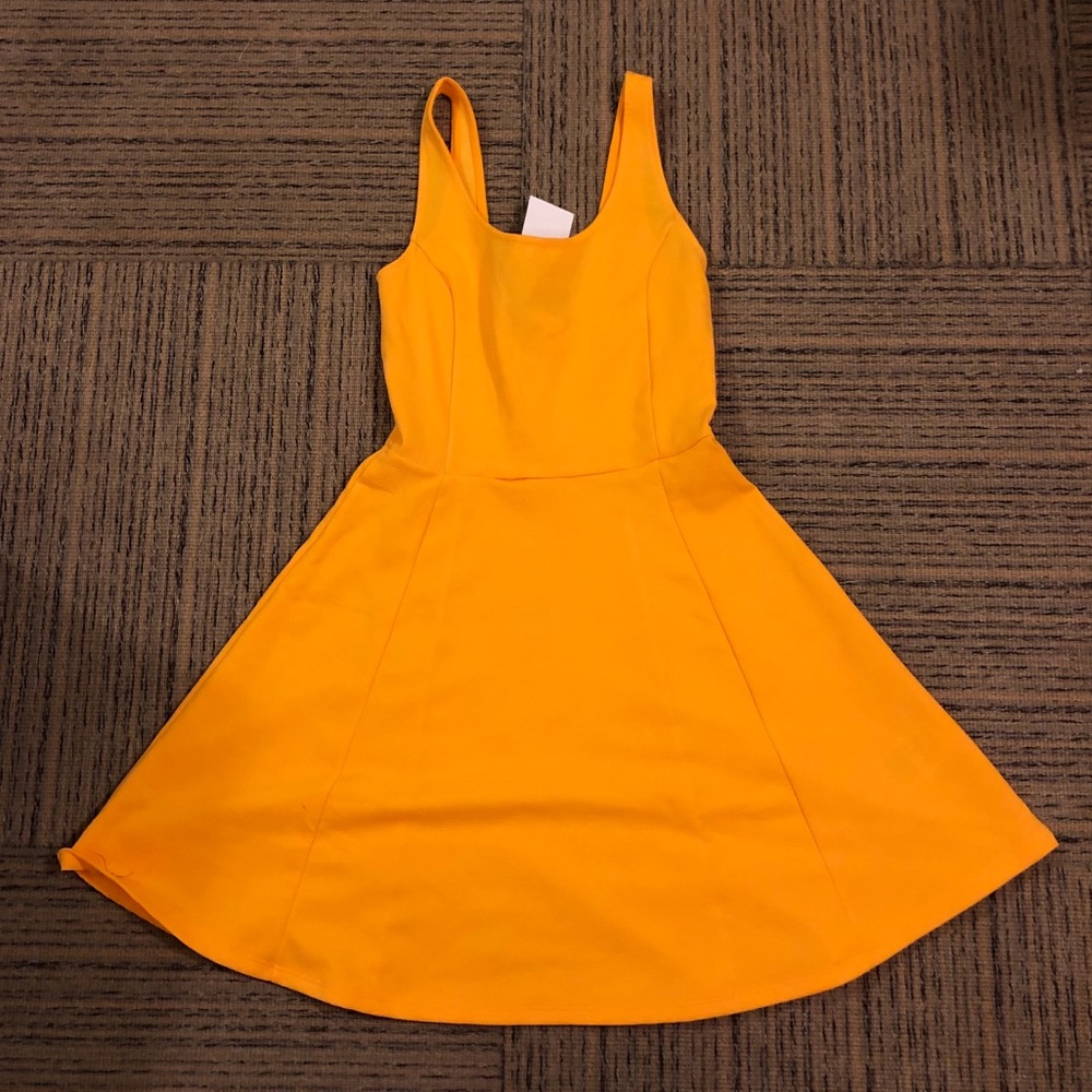 Yellow Flowy Tank-top Dress